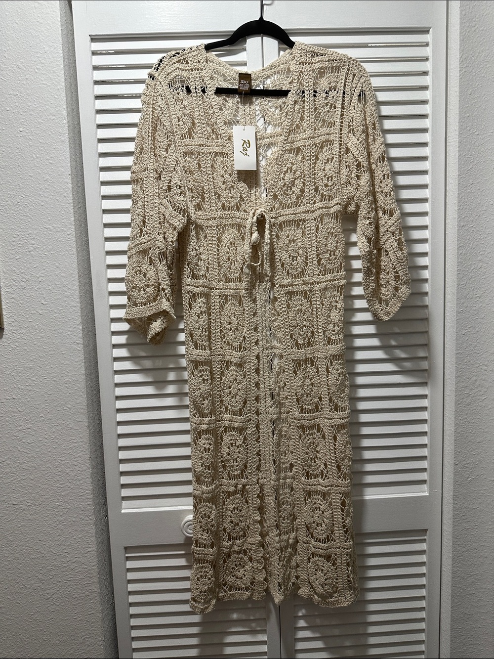 Raj Crochet Boho Duster Cardigan